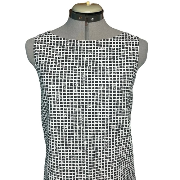 MaxMara Weekend Lavagna Black & White Shift Dress Checker Pattern Size 6 Womens - Picture 6 of 12
